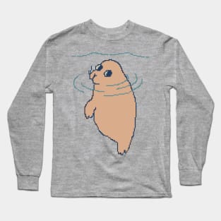 Cute Floating Seal Long Sleeve T-Shirt